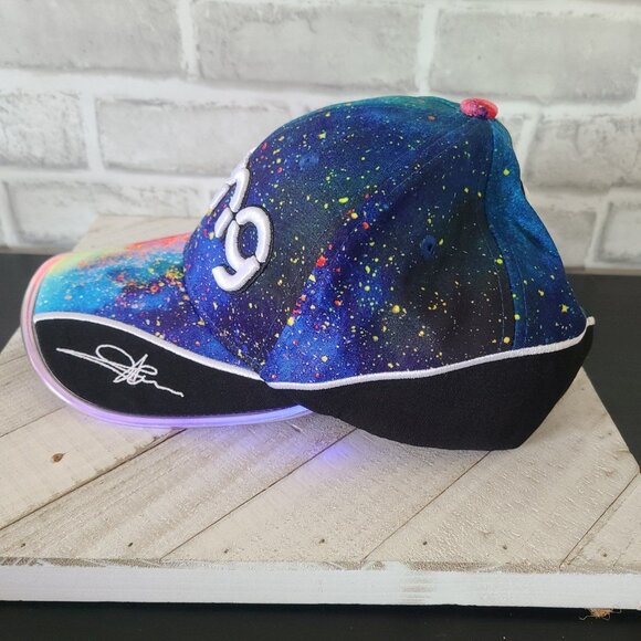 Bang Energy Drink Neon Light Up Hat Cap Multicolored Splatter SnapBack - Picture 7 of 12
